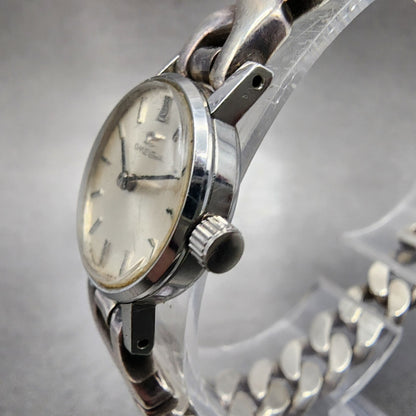 Omega Watch Women 20mm Silver Dial Steel Case 925 Silver Band Manual READ!!!!!!!2