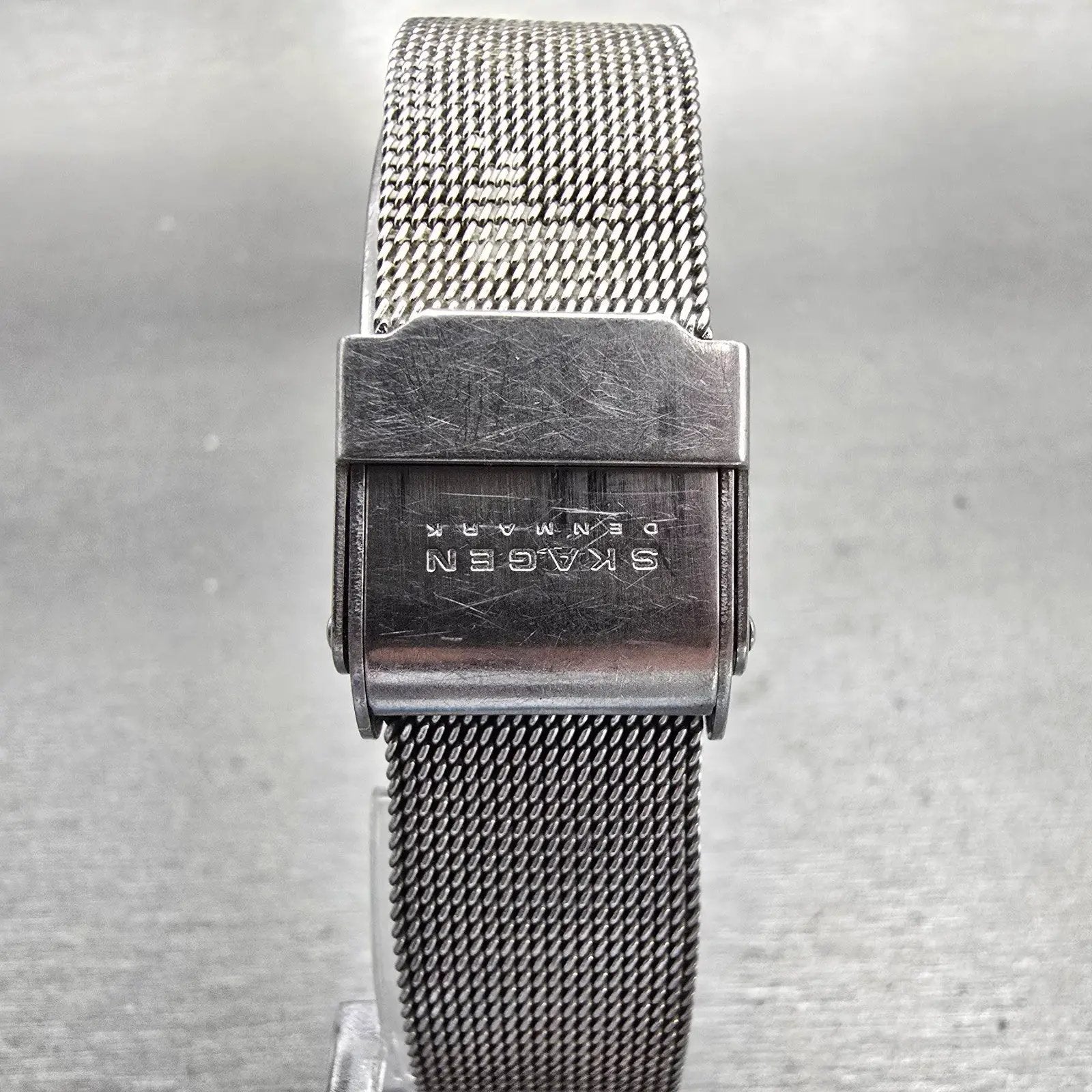 Skagen Denmark Watch Women 24mm MOP Dial Silver Tone Round 233XSSS New Battery7