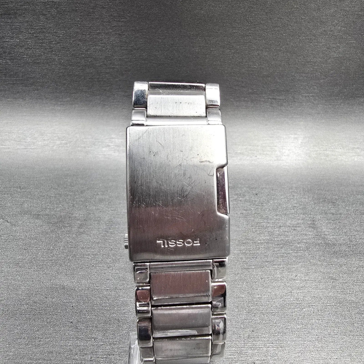 Fossil Arkitekt Watch Men 38mm Silver Dial Silver Tone Date FS-4380 New Battery7