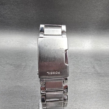 Fossil Arkitekt Watch Men 38mm Silver Dial Silver Tone Date FS-4380 New Battery7