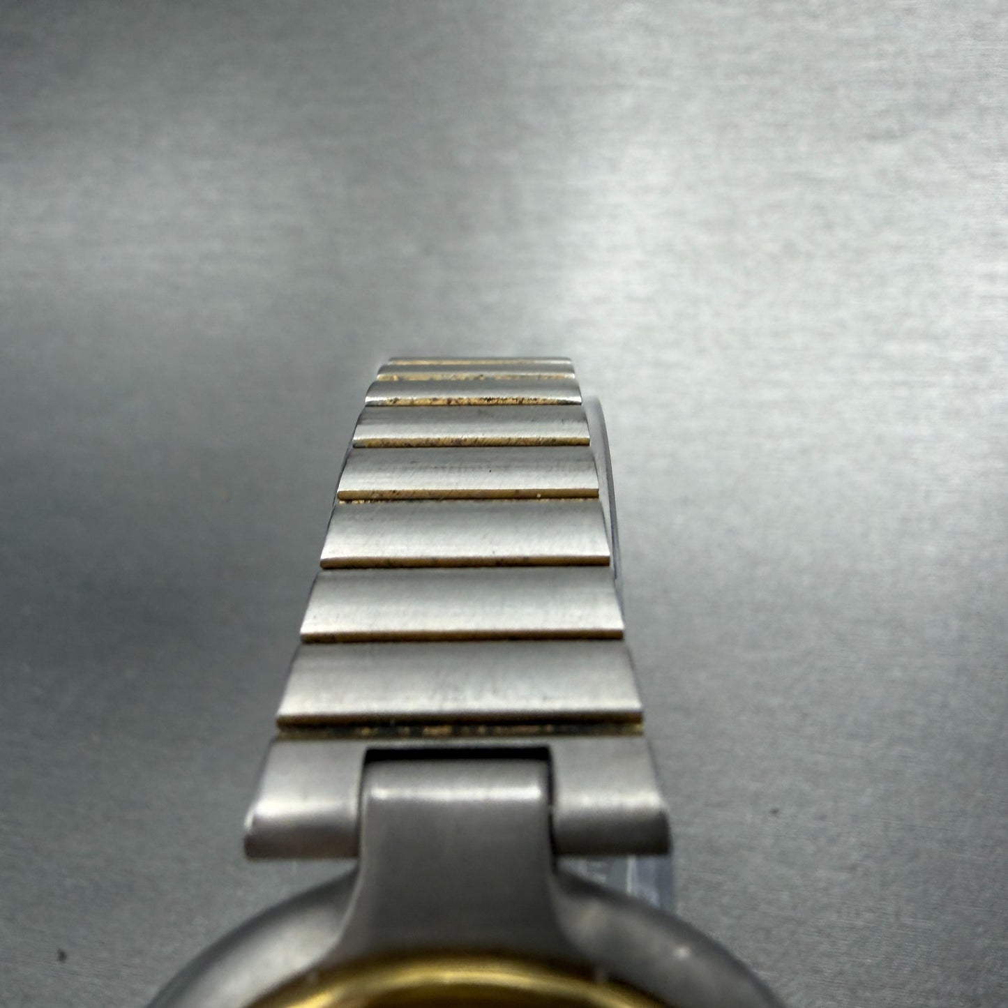 Dunhill Millennium Watch Men 32mm Gold Dial Two Tone Date Round New Battery4