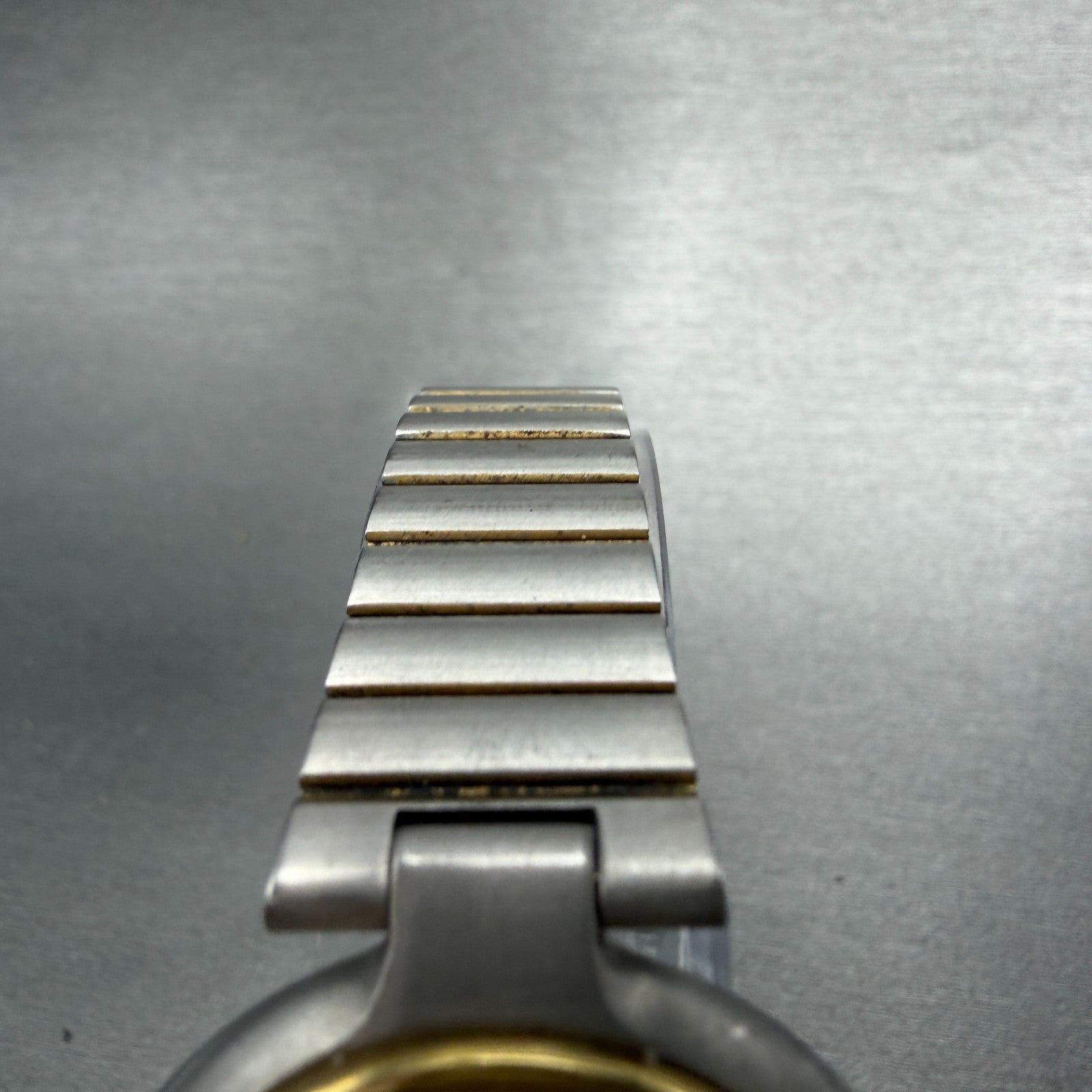 Dunhill Millennium Watch Men 32mm Gold Dial Two Tone Date Round New Battery4