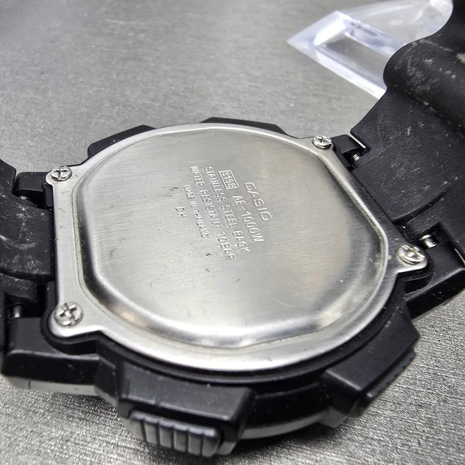 Casio AE-1000W Watch Men 44mm Black Dial Gray Black World Time Digital READ!!!!!9