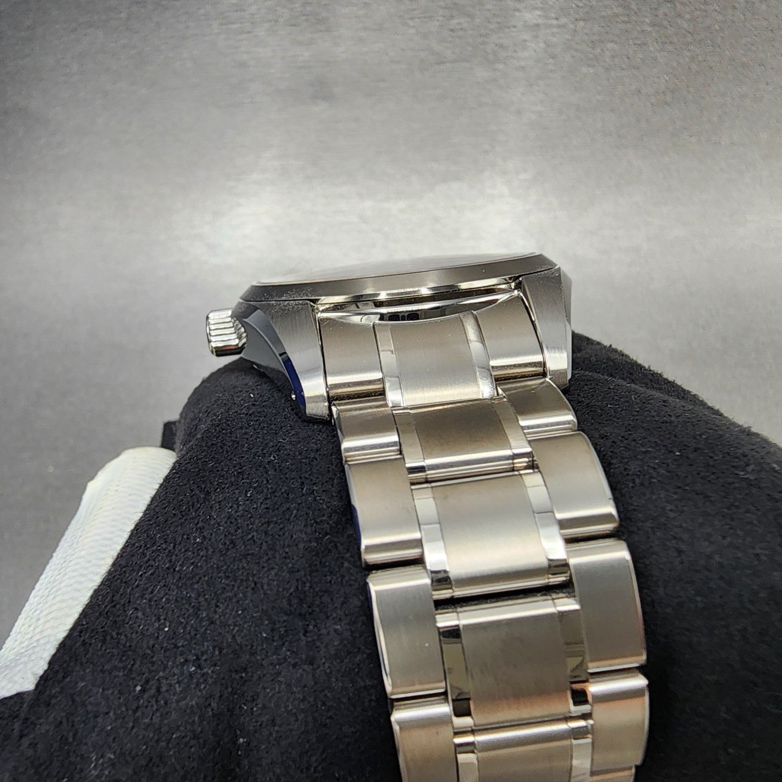 Grand Seiko SBGA497 Watch Men 41mm Pink Snowflake Dial Titanium Date Full Set4