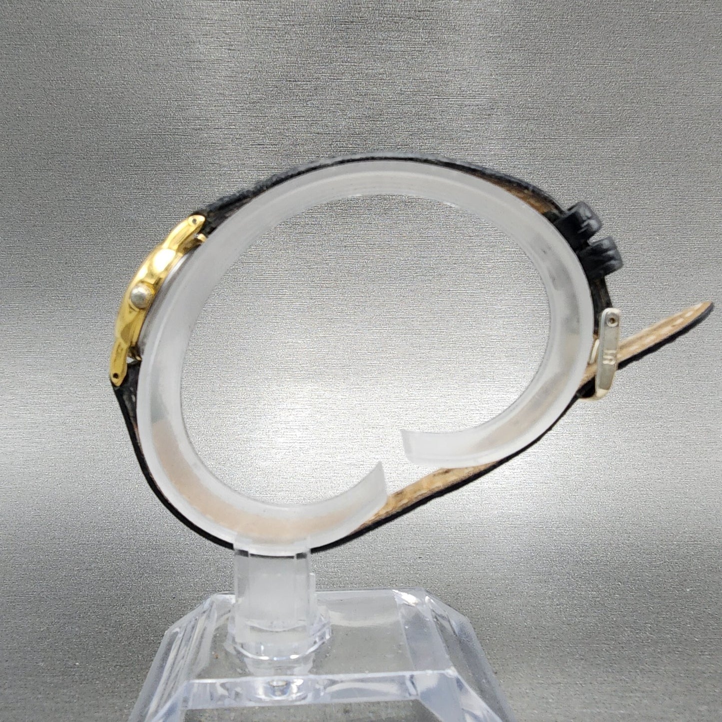 Seiko Watch Women 20mm Gold Dial Gold Tone Round 2Y000A10 New Battery6