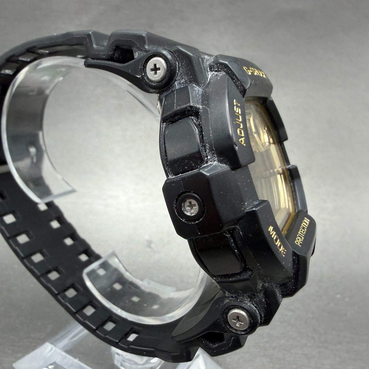 Casio G-Shock GD-350GB Watch Men 50mm Digital Black Gold Alarm Chrono New Batt3