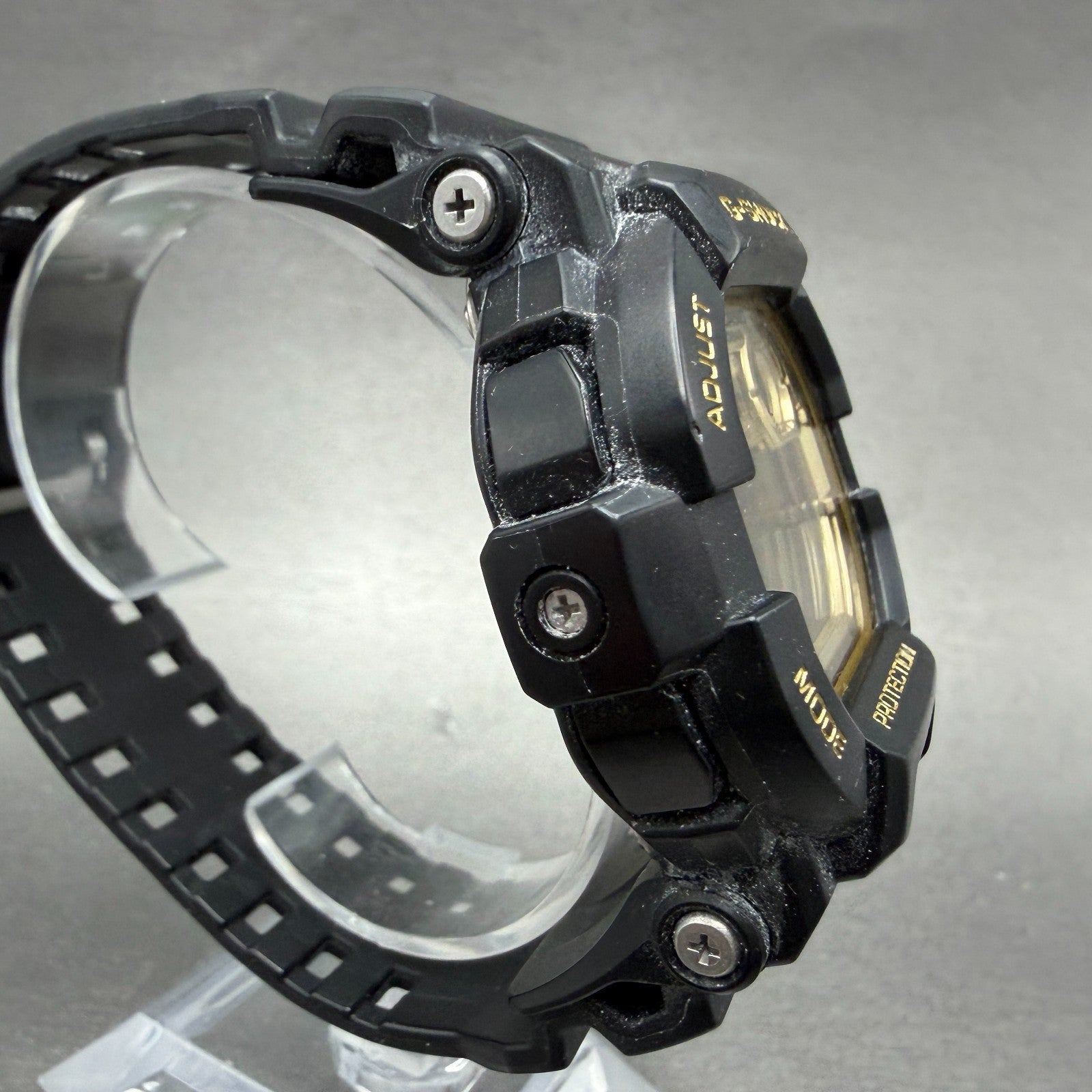 Casio G-Shock GD-350GB Watch Men 50mm Digital Black Gold Alarm Chrono New Batt3
