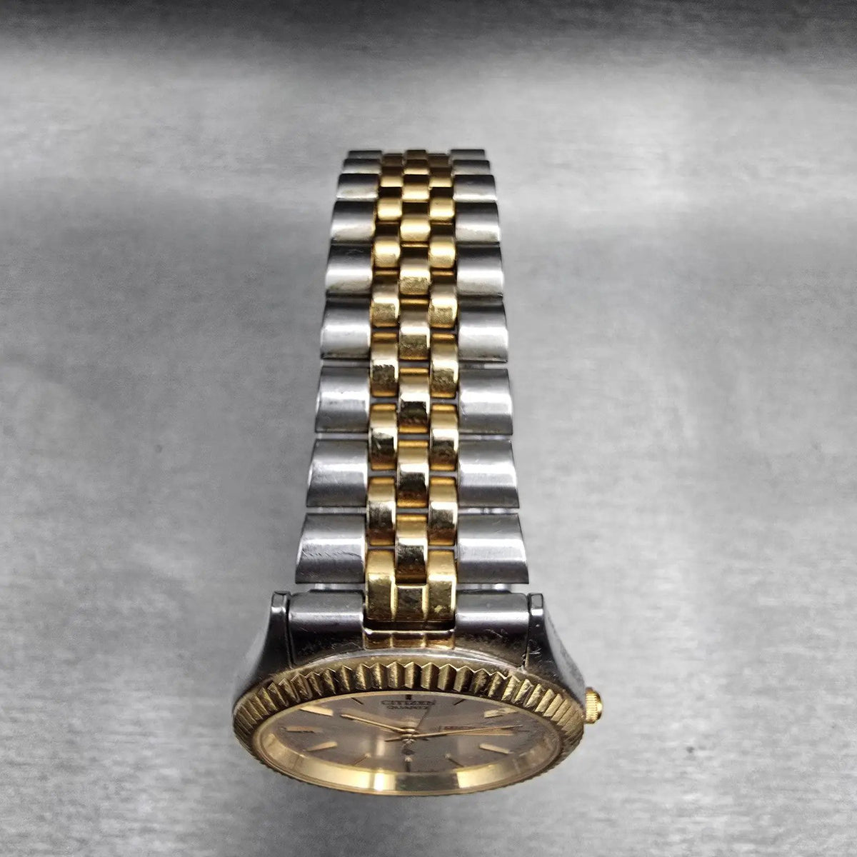 Citizen CQ President Watch Men 35mm Silver Dial Daydate 1102-R12535 New Battery4