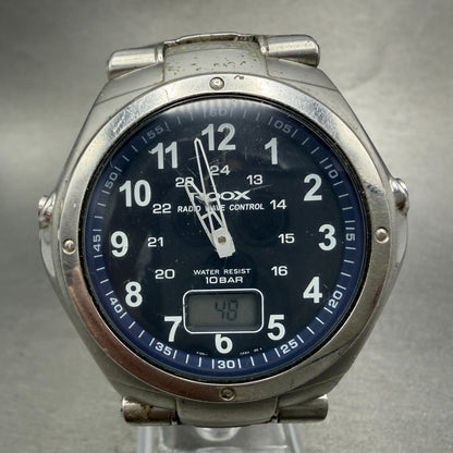 Seiko ALBA Roox Watch Men 46mm Blue Dial Steel Analog Digital P106-0AA0 New Batt0