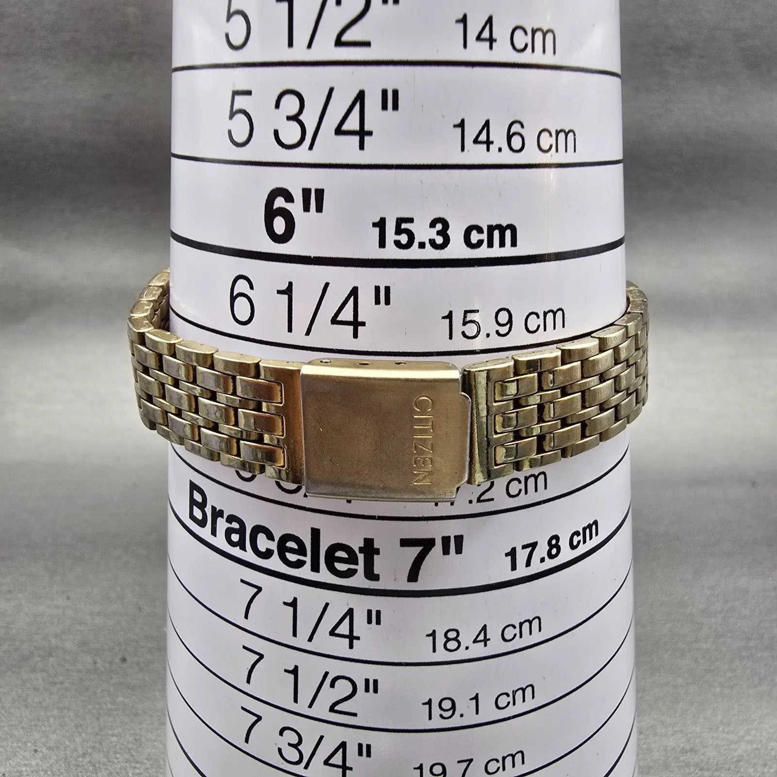Citizen CQ Watch Women 20mm Champagne Dial Gold Tone Round 3220-916719 New Batt9