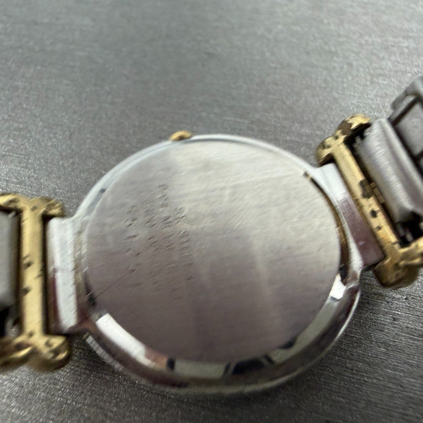 Seiko Watch Women 26mm White Dial two Tone Round 7320-0279 New Battery Vintage9