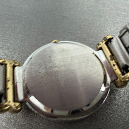 Seiko Watch Women 26mm White Dial two Tone Round 7320-0279 New Battery Vintage9