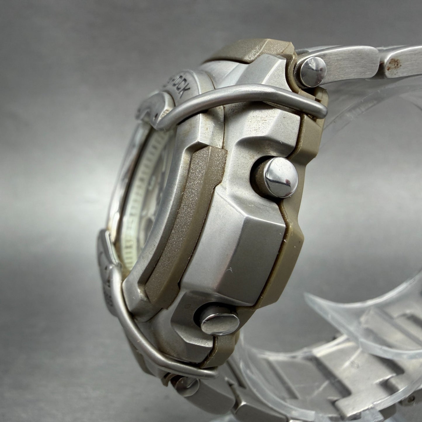 Casio G-Shock MTG-510 Watch Men 45mm White Dial Silver Ana Digi Round New Batt2