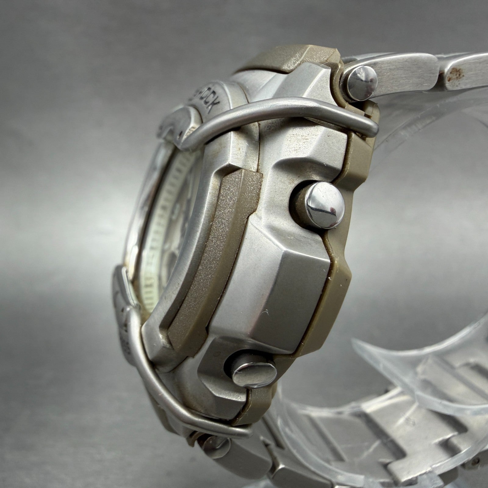 Casio G-Shock MTG-510 Watch Men 45mm White Dial Silver Ana Digi Round New Batt2
