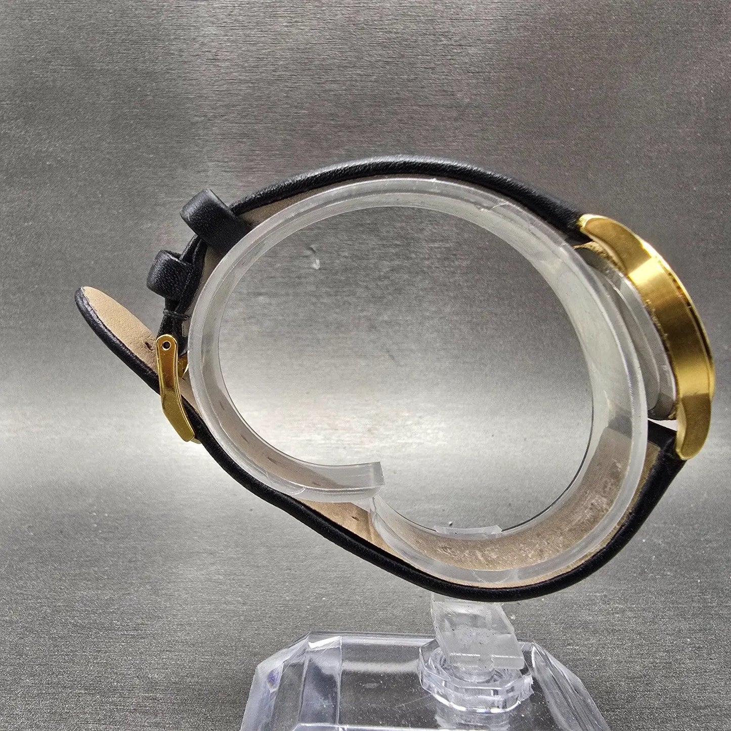 Movado Museum Watch Women 28mm Black Dial Gold Tone 07.3.36.1263 New Battery8