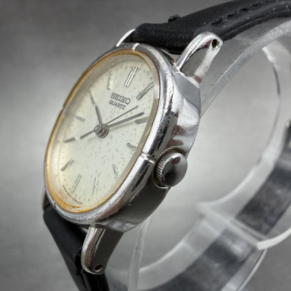 Seiko Watch Women 20mm Silver Dial Silver Tone Oval 3421-5320 New Battery2