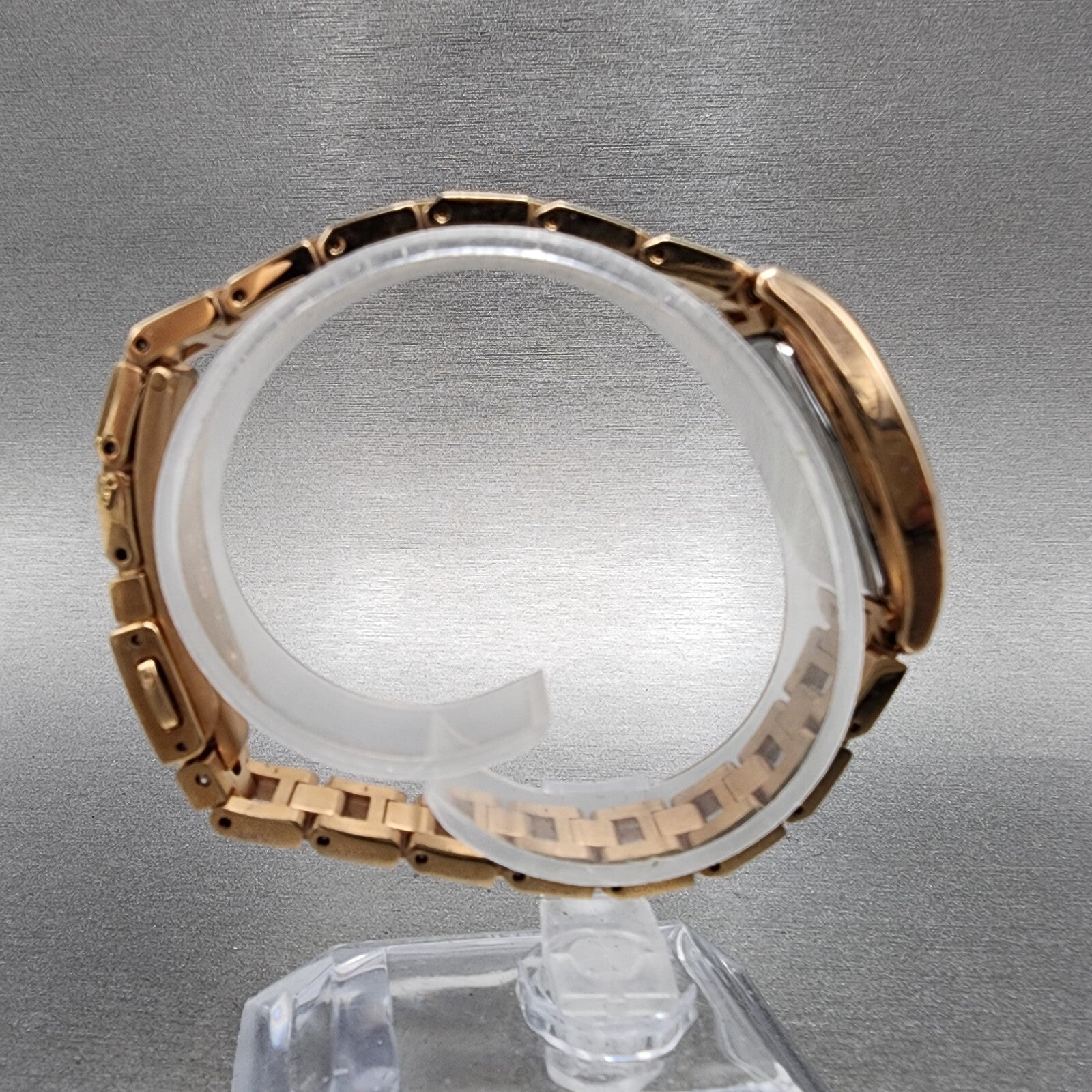 Seiko Solar Lukia Watch Women 20mm White Dial Rose Gold Tone V1170dl0 Runs8