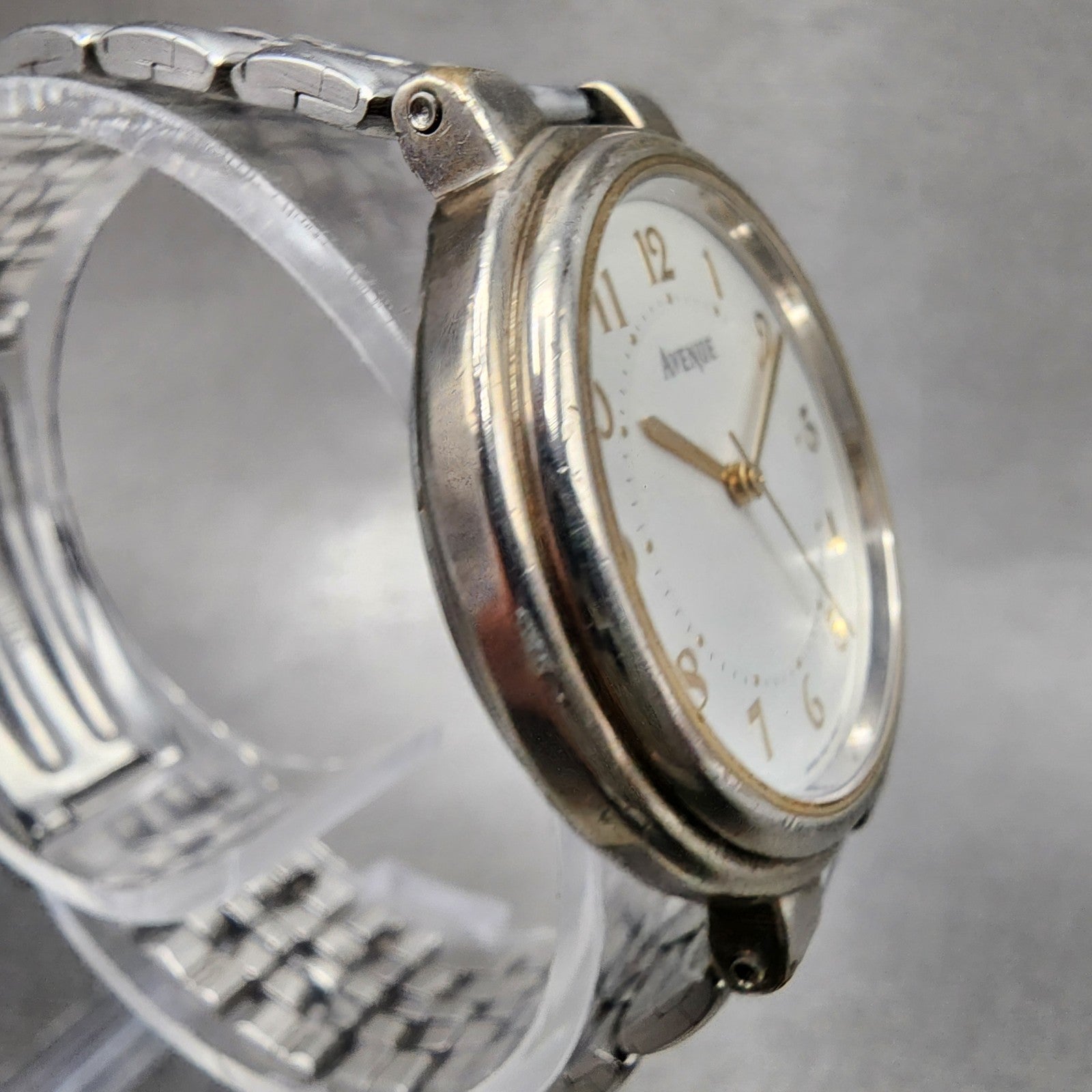 Seiko Avenue Watch Unisex 31mm White Dial Silver Tone Round 7N016270 New Batt3
