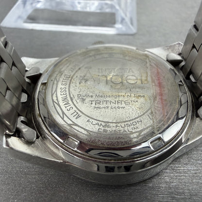 Invicta Angel watch Women 36mm MOP Dial Silver Tone Date Round 18977 New Batt9