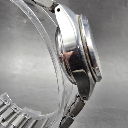 Seiko 5 Automatic Watch Women 24mm Silver Dial Steel Daydate 4207-01B0 Runs VTG3
