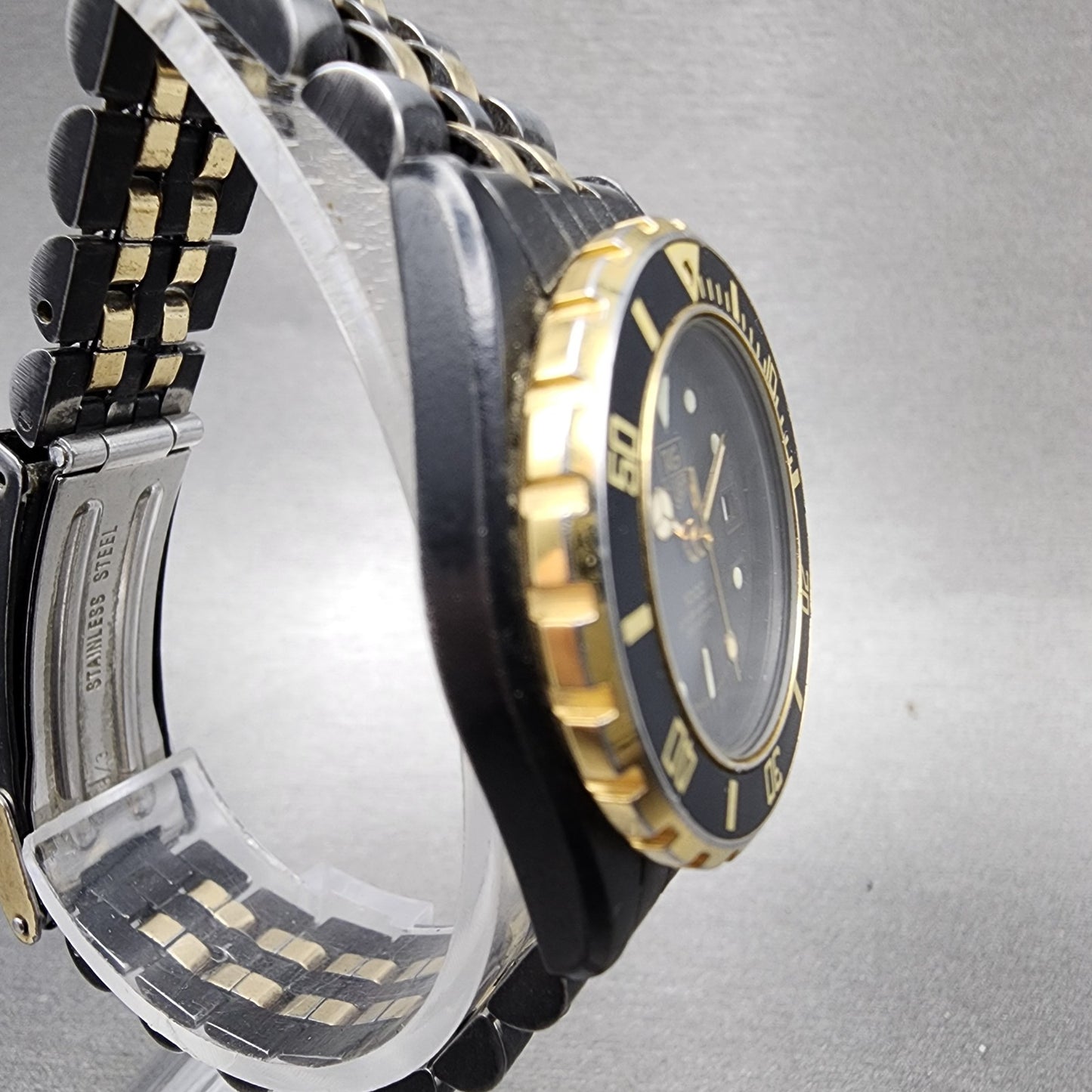 Tag Heuer 1000 Professional Watch Women 28mm Black Dial Black Gold Date New Bat3