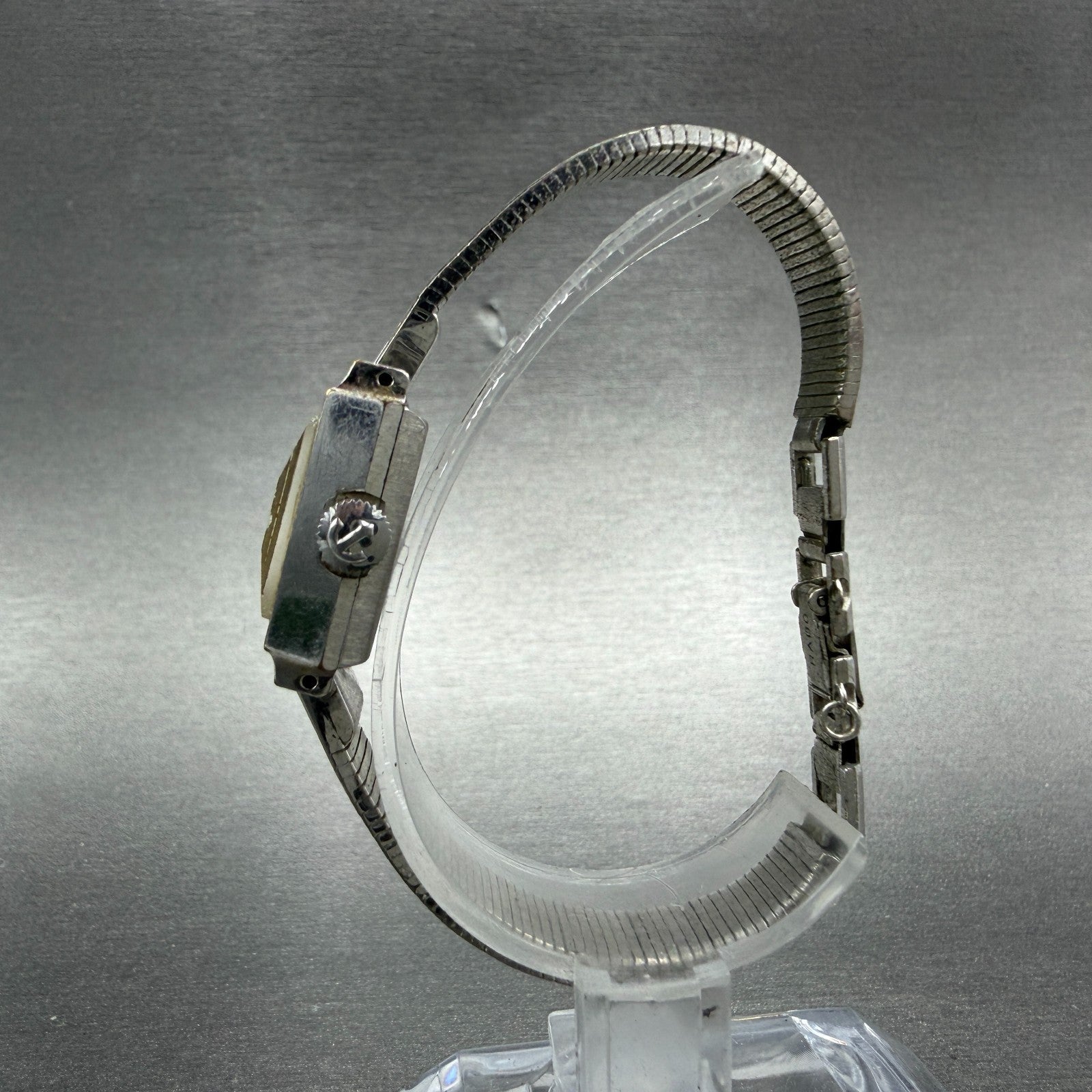 Rado Tank Watch Women 16mm Silver Dial Silver Tone Rectangle Manual Wind Runs6