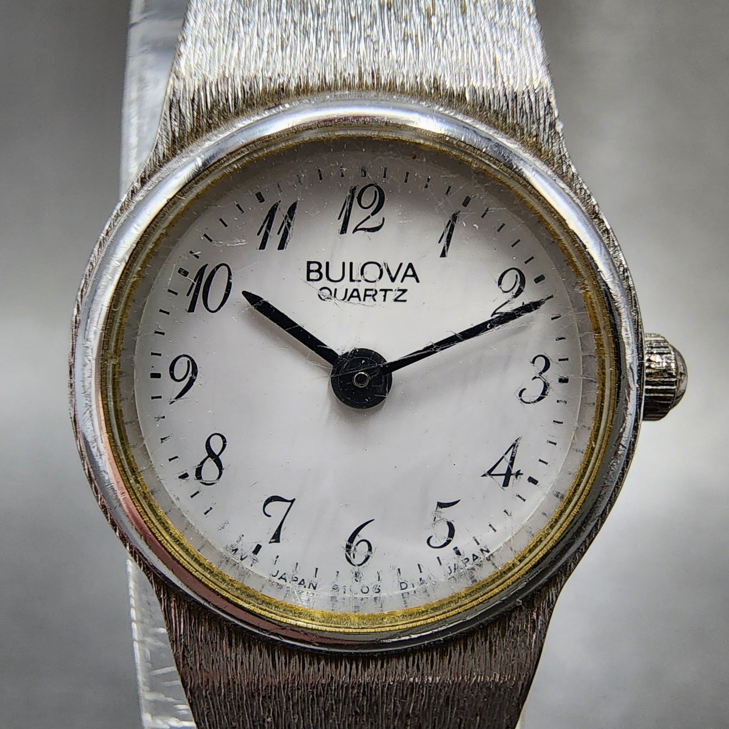 Bulova Watch Women 18mm White Dial Silver Tone Round 91L06 New Battery1