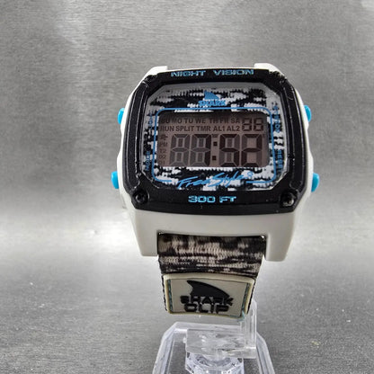 Freestyle Shark Watch Men 38mm Black White Blue Alarm Chronograph New Battery5