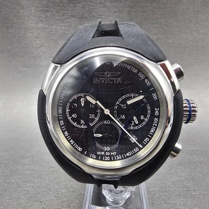 Invicta S1 Nitro Chronograph Watch Men 48mm Black Dial Black Tone 1607 New Batt1