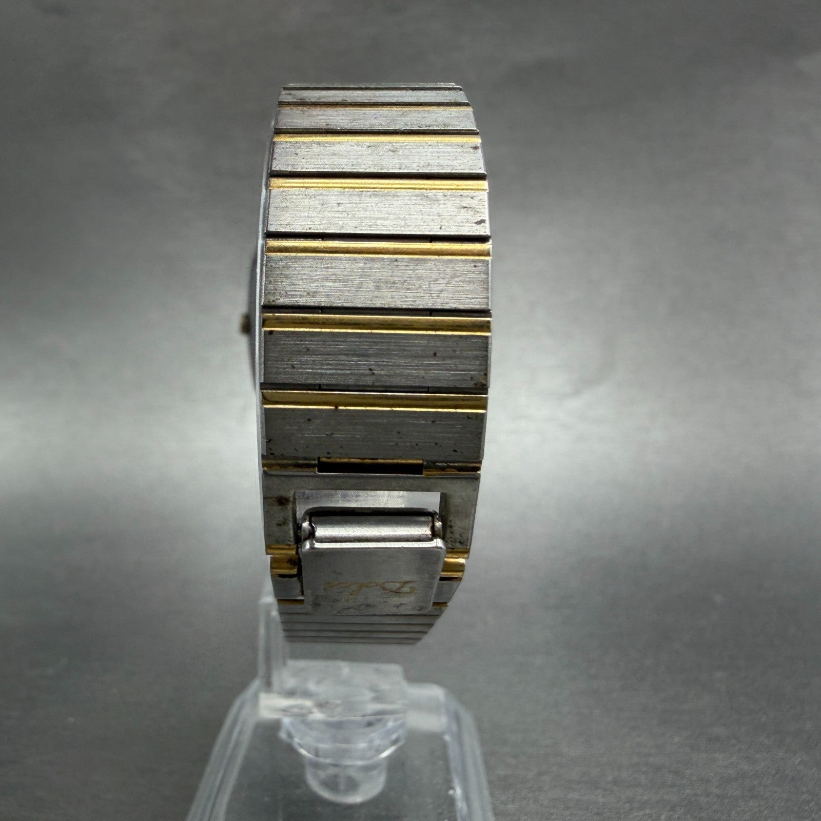 Seiko Dolce Watch Men 29mm Silver Dial Two Tone Rectangle 9531-5140 New Battery7