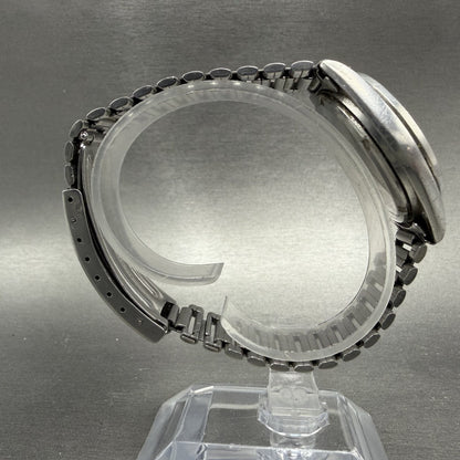 Seiko SQ Railroad Approved Watch Men 34mm White Dial Steel Daydate New Battery8