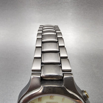Seiko Spirit AGS Watch Men 37mm Luminous Dial Titanium Date 5m22-7B80 PARTS