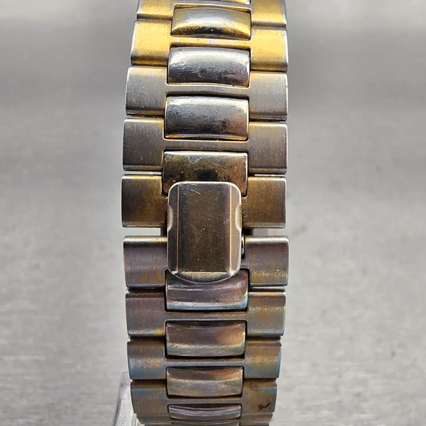 Seiko Watch Men 26mm Cream Dial Gold Tone Rectangle 7430-5409 New Battery VTG7