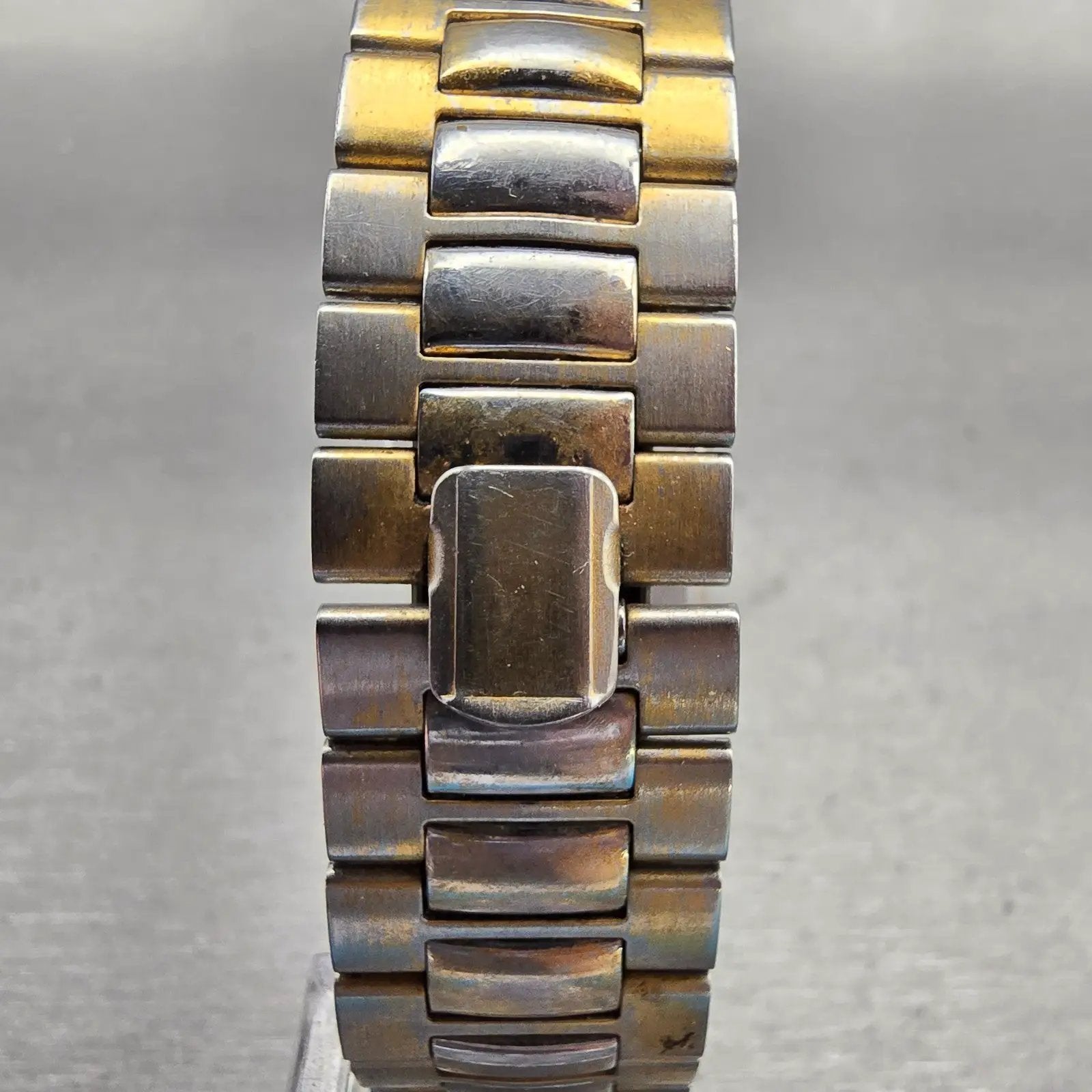 Seiko Watch Men 26mm Cream Dial Gold Tone Rectangle 7430-5409 New Battery VTG7