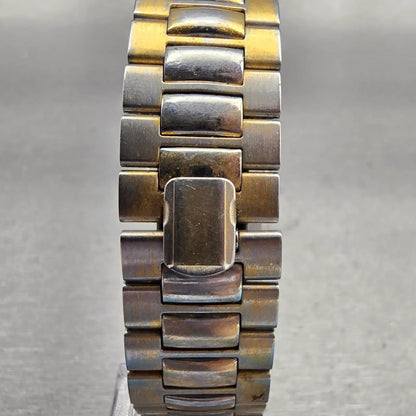 Seiko Watch Men 26mm Cream Dial Gold Tone Rectangle 7430-5409 New Battery VTG7