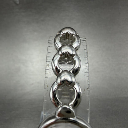 Seiko Tisse Watch Women 18mm White Dial Silver Tone Hearts 1F20-1B20 New Battery4