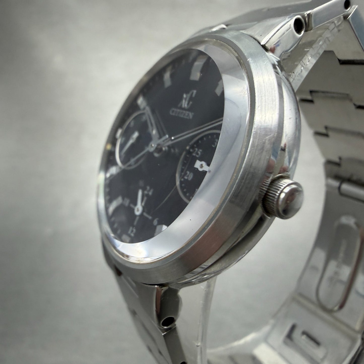 Citizen XC Watch Women 31mm Blue Dial Silver Tone Daydate 6329-H07812 NewBattery2