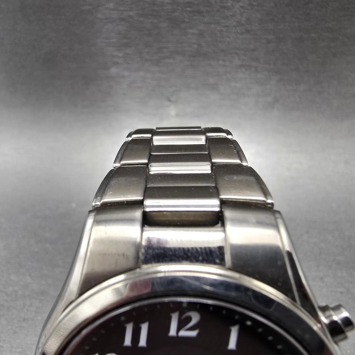 Seiko Atomic Solar Watch Men 39mm Black Dial Titanium Date 7B42-0AN0 Runs JDM4