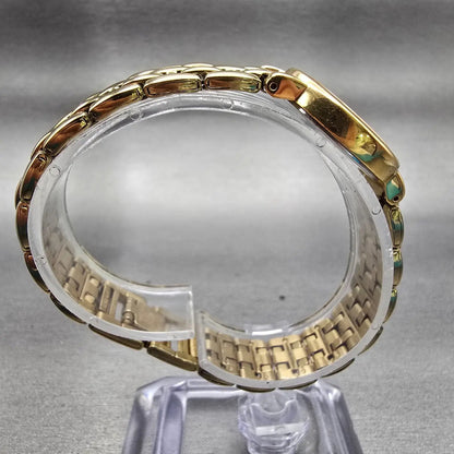 Seiko Watch Women 24mm White Dial Gold Tone Round 1N00-1E19 New Battery Vintage8