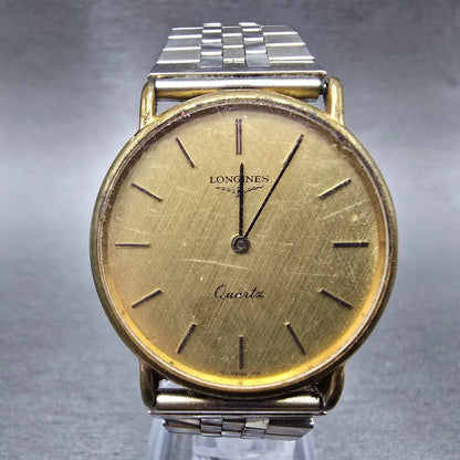 Longines Watch Men 32mm Gold Dial  Gold Tone Round 6799 VTG Caliber L150.4 PARTs0