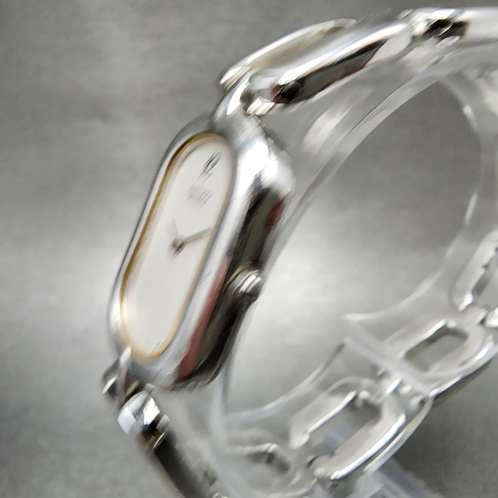 Seiko Tank Watch Women 17mm White Dial Silver Tone 73205330 New Battery2