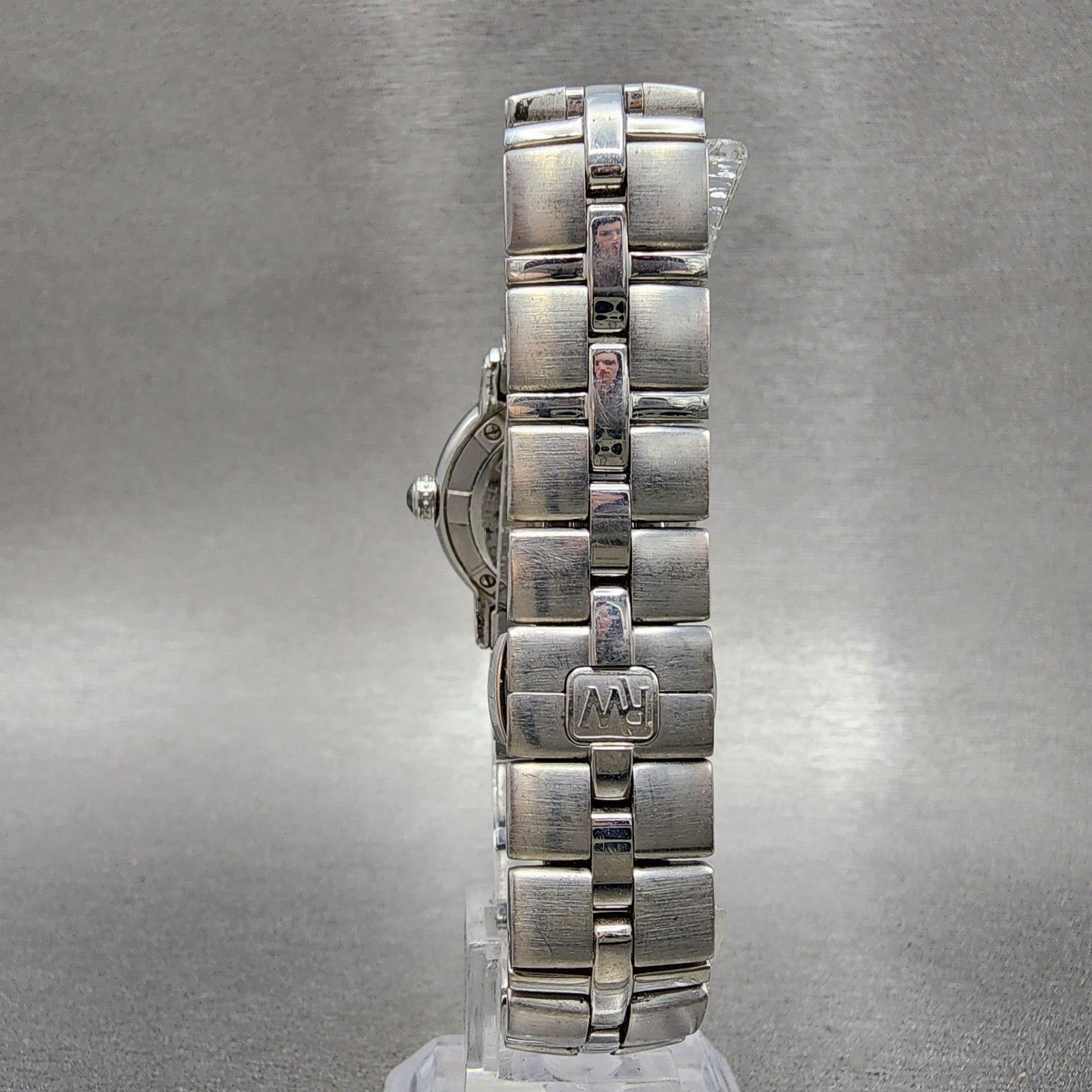 Raymond Weil Parisfal Watch Women 27mm MOP Dial Silver Tone Date 9441 New Batt7
