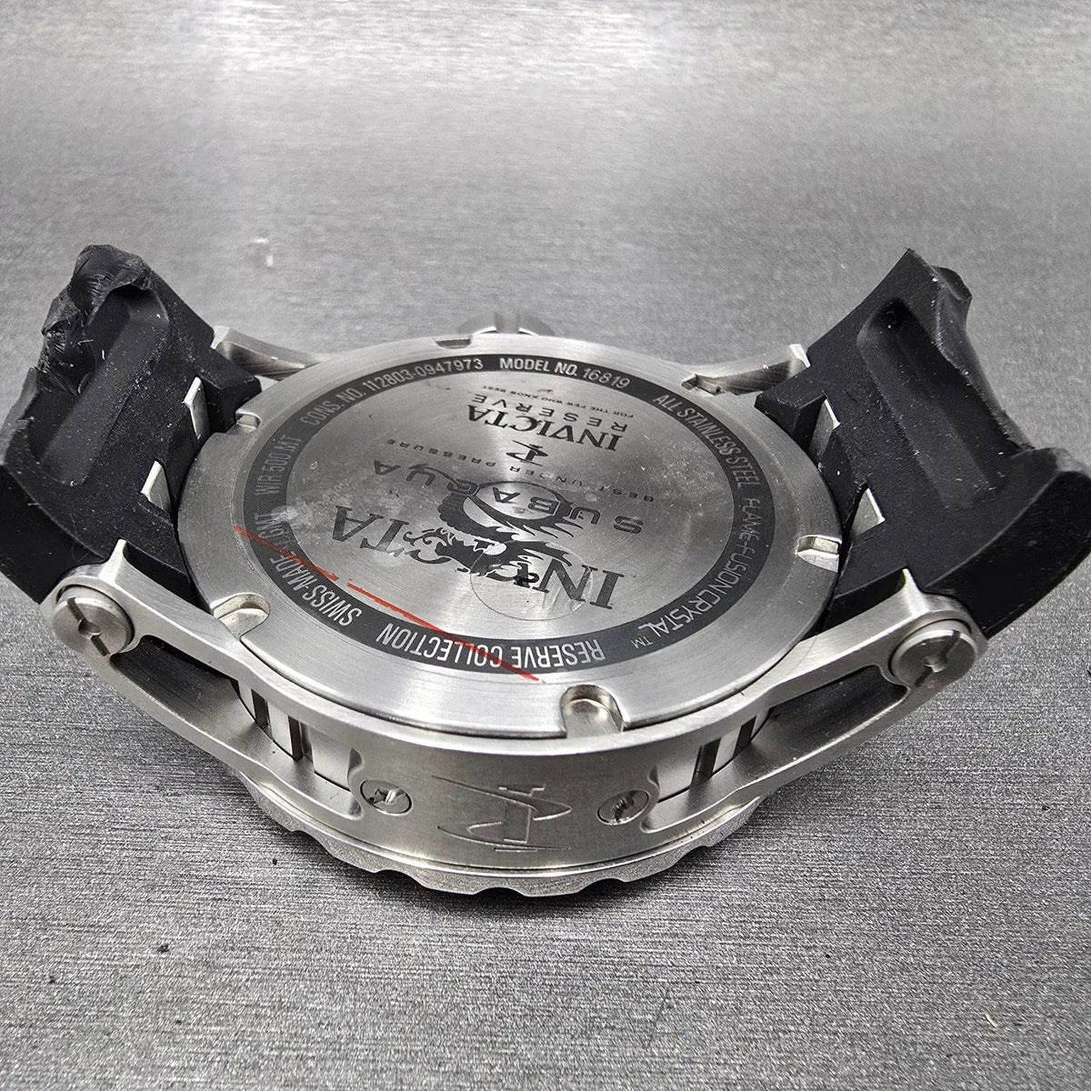 Invicta Subaqua Reserve GMT Watch Men 51mm Rose Gold & Silver 16819 Date PARTS13