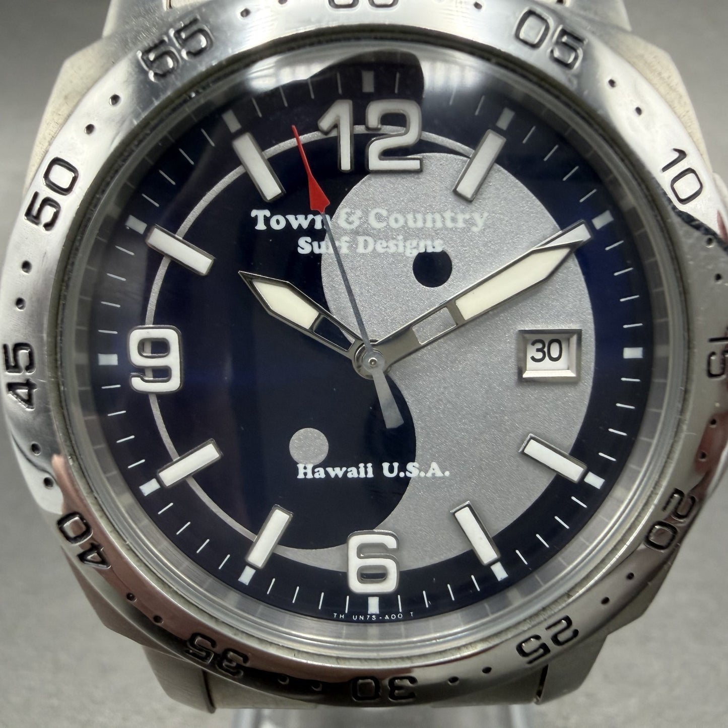 Orient Town & Country Dive Watch Men 40mm Black Dial Steel Date Round New Batt1