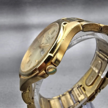 Citizen Watch Men 36mm Champagne Dial Gold Tone Daydate 2500-S99937 New Battery2