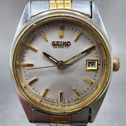 Seiko Watch Women 24mm Silver Dial Two Tone Daydate Round 3Y030010 New batt1