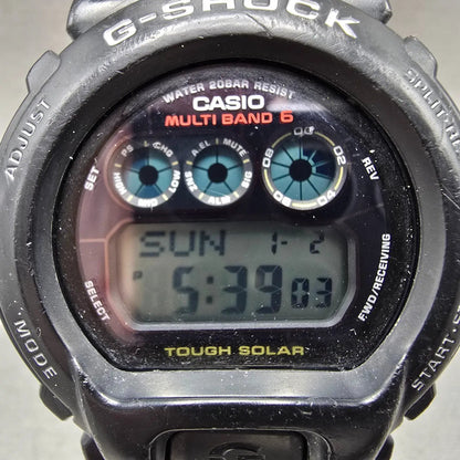 Casio G-Shock GW-6900 Watch Men 51mm Digital Black Tone Alarm Chronograph Solar1