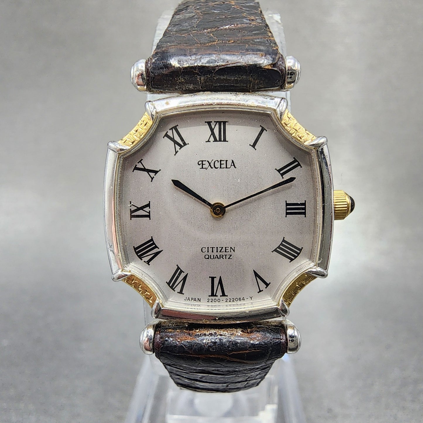 Citizen Excela Watch Women 21mm Silver Dial Two Tone Octagon New Battery VTG0
