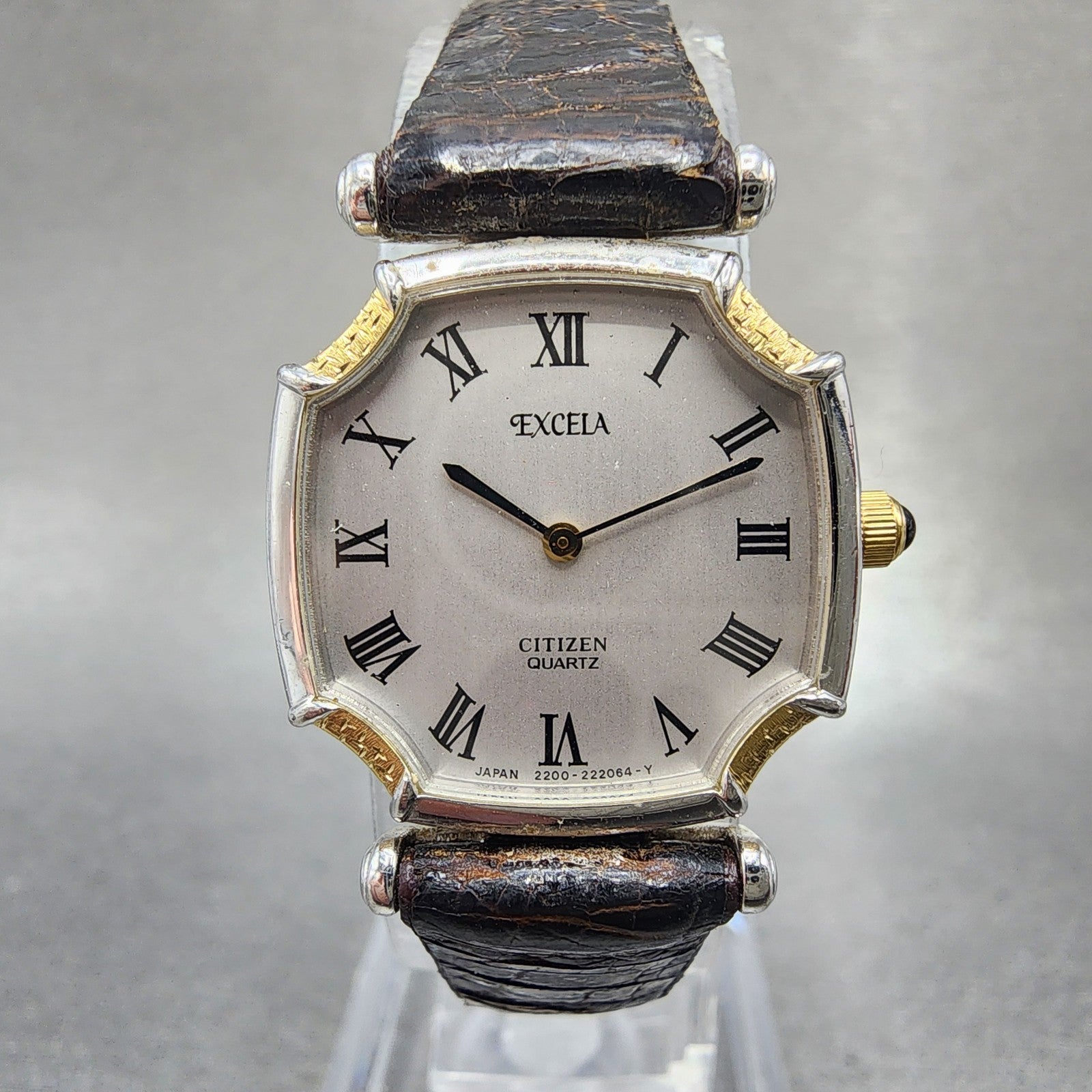 Citizen Excela Watch Women 21mm Silver Dial Two Tone Octagon New Battery VTG0
