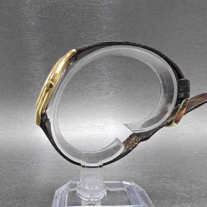 Seiko Watch Men 33mm Gold Dial Gold Tone Round 2620-0039 2620 Movement PARTS7